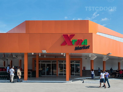 Cadena de Supermercados en Centroamérica -TS300 - Puerta Corredera Automática